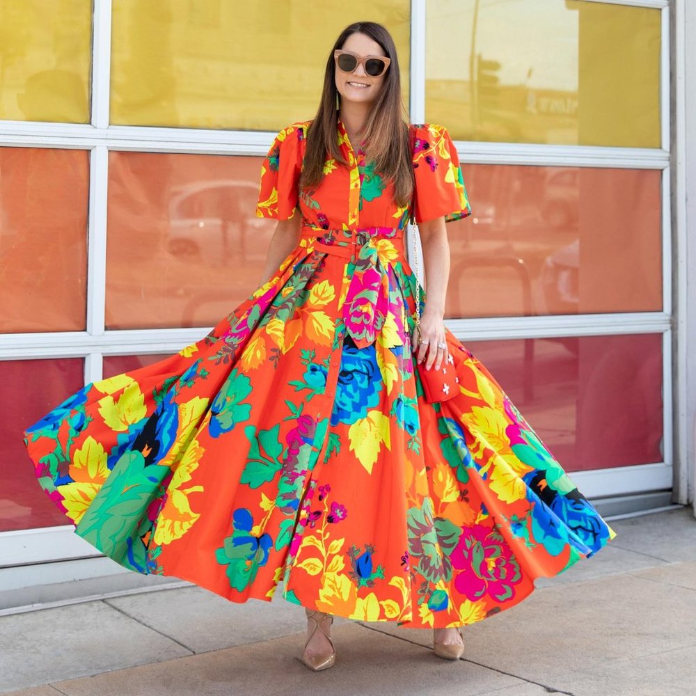 Christopher John Rogers x Target Floral Puff Sleeve Shirtdress (2)
